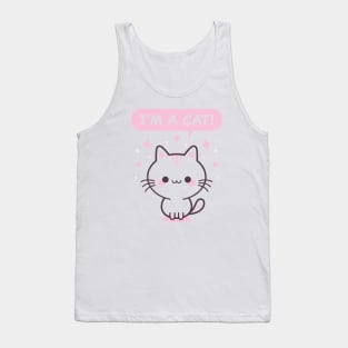 I'm A Cat! - Pink Kitty Tank Top